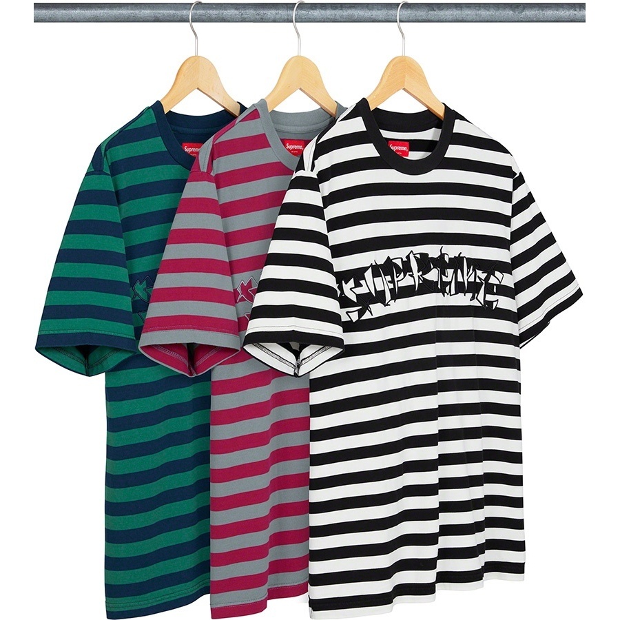 Supreme Stripe Appliqué S/S Top (fall/winter 2020) - $88.00