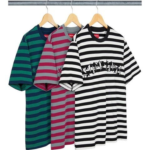 Supreme Stripe Appliqué S/S Top - $88.00