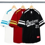 Supreme Velour Baseball Jersey (FW20)