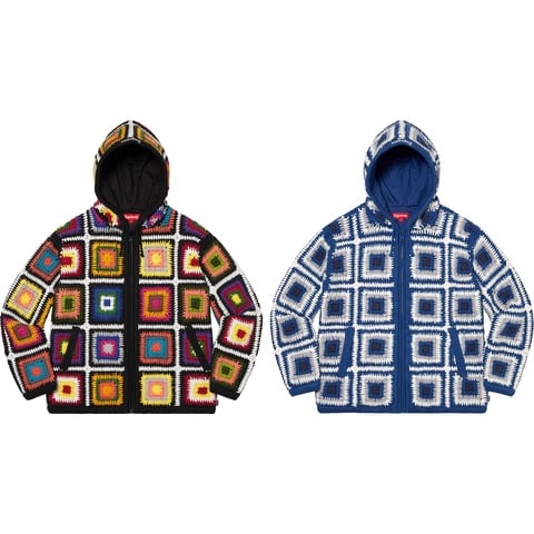 Crochet Hooded Zip Up Sweater - fall/winter 2020 - Supreme