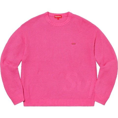 Textured Small Box Sweater - SupremeCommunity