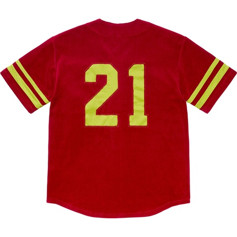 ウェア Velvet Baseball Jersey supreme s Velour Baseball Jersey - fall/winter 2020 - Supreme