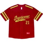 Supreme Velour Baseball Jersey (FW20)