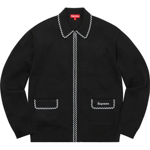 Checkerboard Zip Up Sweater - fall/winter 2020 - Supreme