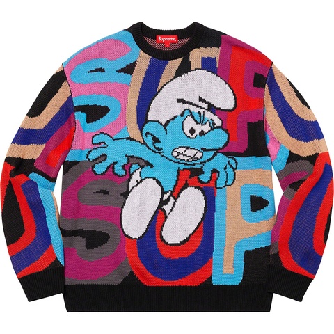 SUPREME 20AW Smurfs Sweater プルオーバーニット Supreme®/Smurfs™ Sweater - fall/winter 2020 - Supreme