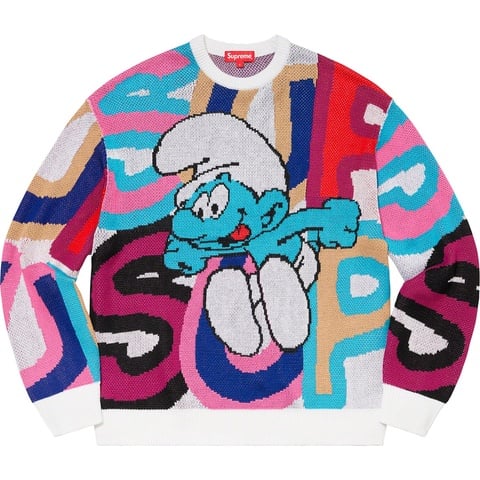 Supreme®/Smurfs™ Sweater - fall/winter 2020 - Supreme