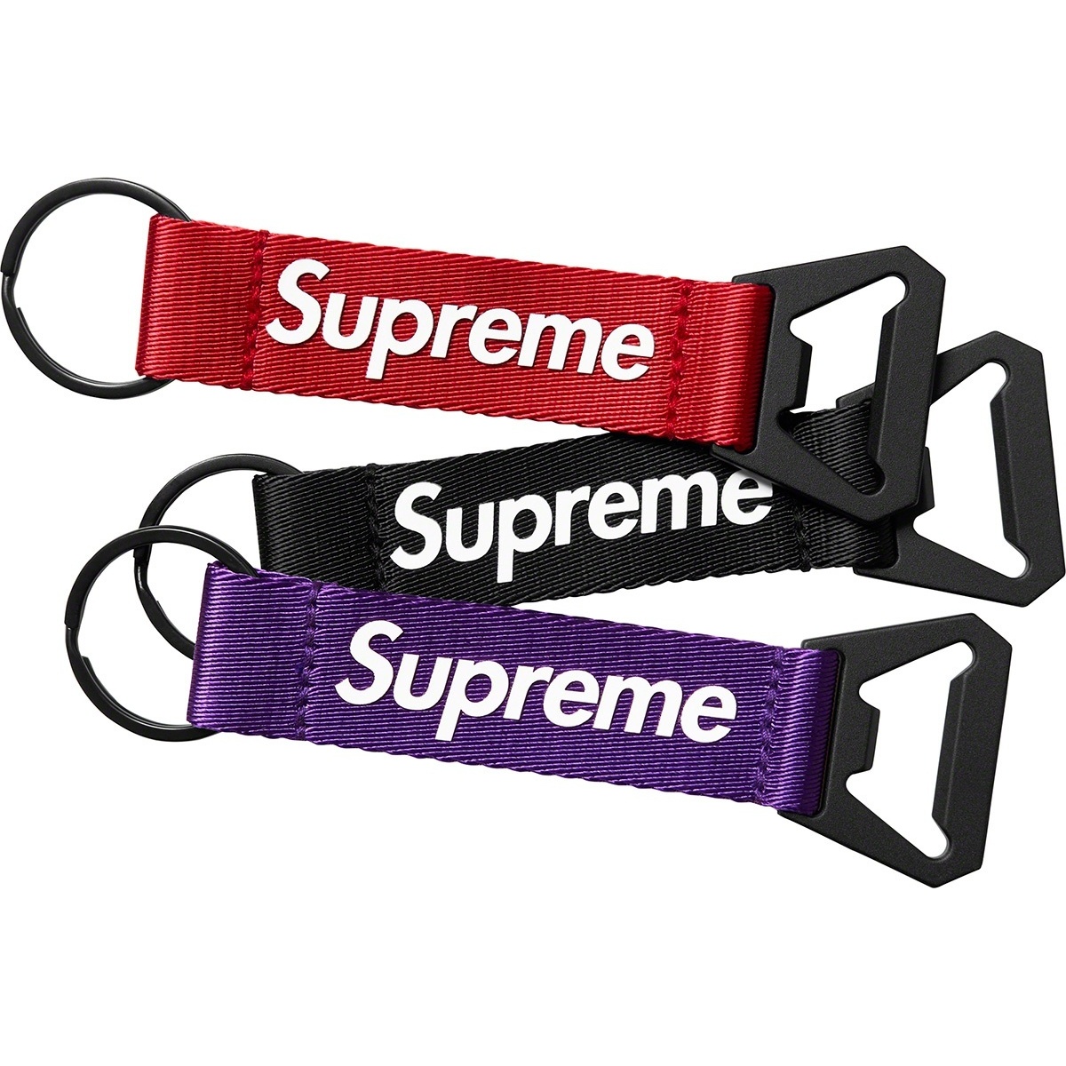 21FW Supreme Bottle Opener Keychain 赤 黒 Supreme Bottle Opener Webbing Keychain Red Men's - FW21 - US