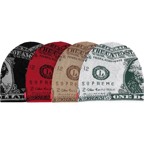 Supreme Dollar Beanie - $38.00