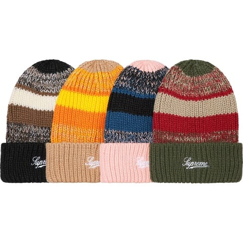Supreme Mixed Stripe Beanie - $38.00