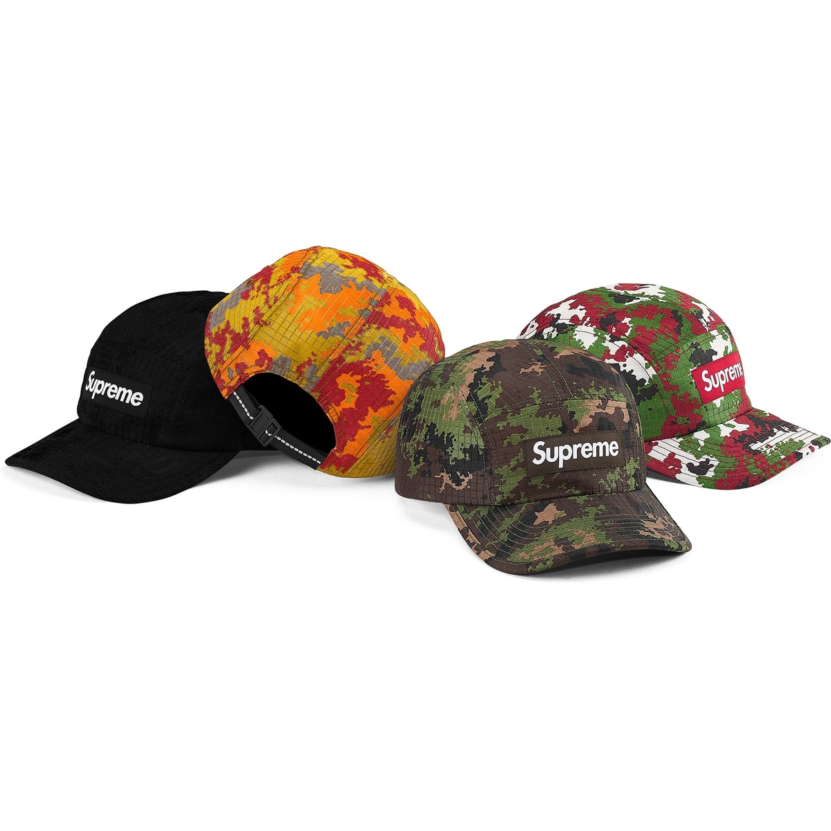 Supreme Camo Ripstop Camp Cap (fall/winter 2021) - $48.00