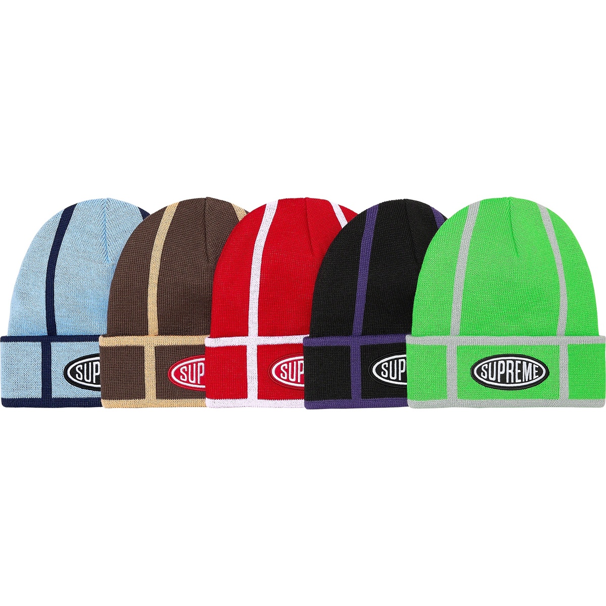 Supreme Grid Beanie (fall/winter 2021) - $38.00