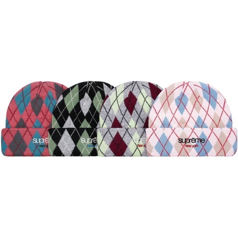 Supreme Argyle Cashmere Beanie - $48.00