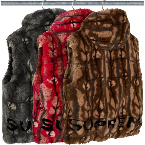 Faux Fur Hooded Vest - fall/winter 2021 - Supreme