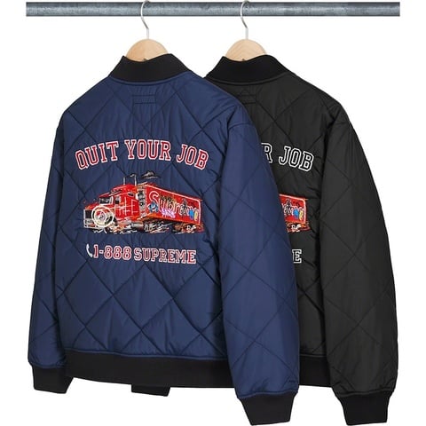 シュプリーム quit your job quilted work jacket Quit Your Job Quilted Work Jacket - Supreme