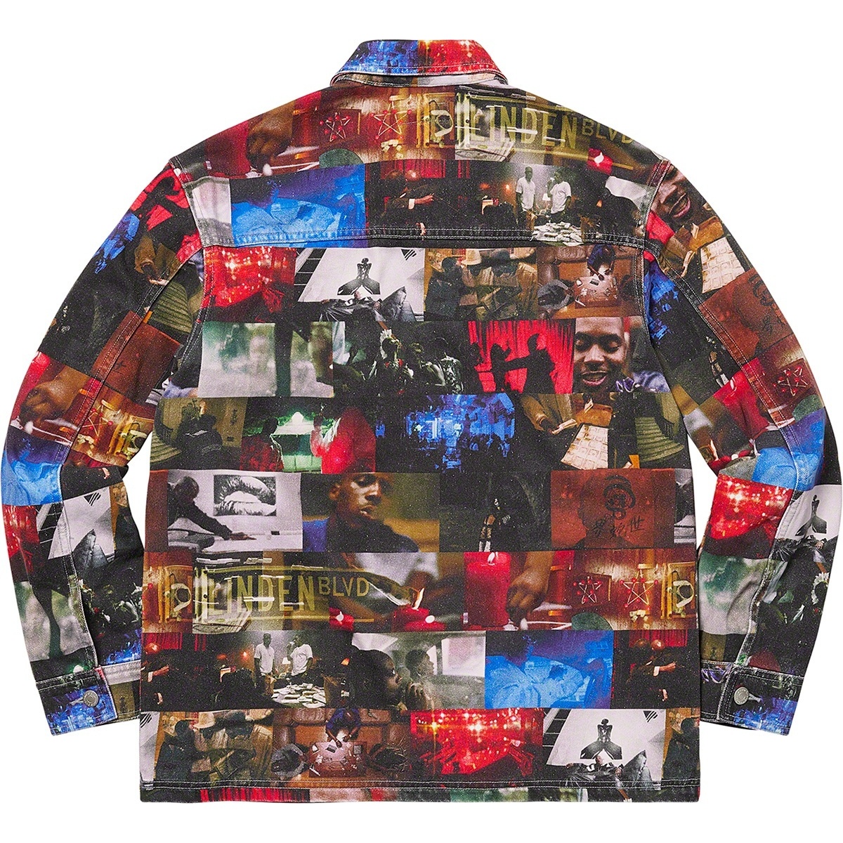 Nas and DMX Collage Denim Chore Coat - Supreme