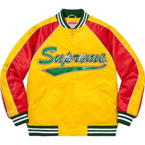 Supreme Supreme®/Mitchell & Ness® Sequin Logo Varsity Jacket - Colorway