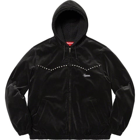Supreme Studded Velvet Hooded Work Jacket - Colorway
