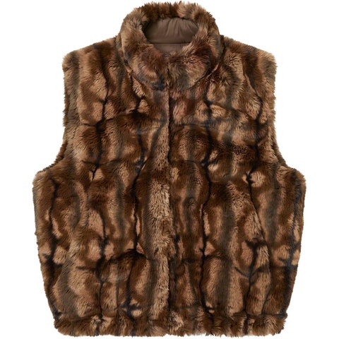 Supreme Faux Fur Hooded Vest - Colorway