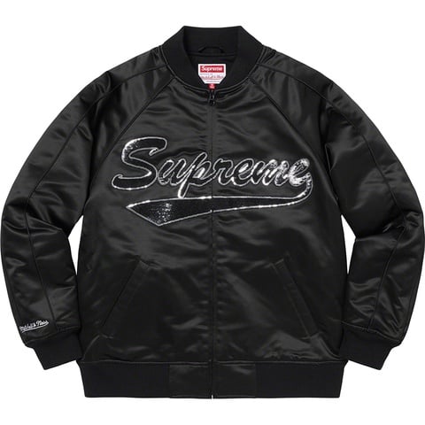Supreme Supreme®/Mitchell & Ness® Sequin Logo Varsity Jacket - Colorway