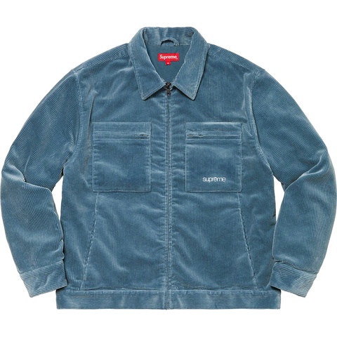 ジャケット・アウター Supreme Corduroy Zip Jacket blue Corduroy Zip Jacket - fall/winter 2021 - Supreme