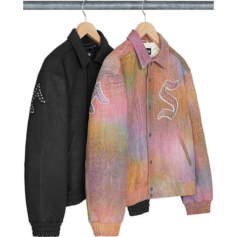 Pebbled Leather Varsity Jacket - fall/winter 2021 - Supreme