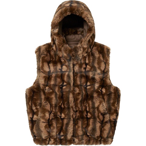 Faux Fur Hooded Vest - fall/winter 2021 - Supreme