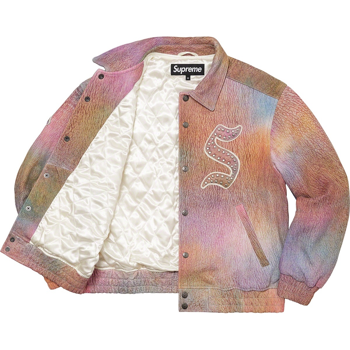 ジャケット・アウター Supreme Pebbled Leather Varsity Jacket Supreme Pebbled Leather Varsity Jacket