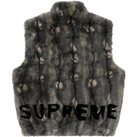 Faux Fur Hooded Vest - fall/winter 2021 - Supreme