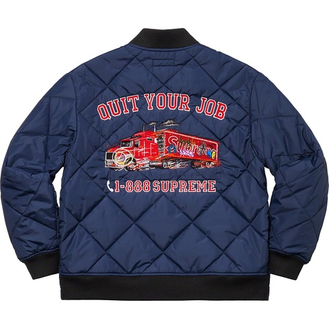 Supreme Quit Your Job Quilted Work Jacket - Colorway