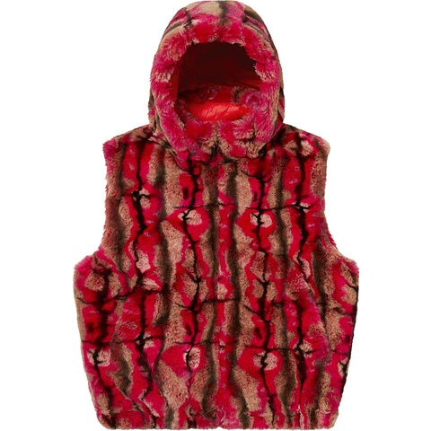Supreme Faux Fur Hooded Vest - Colorway