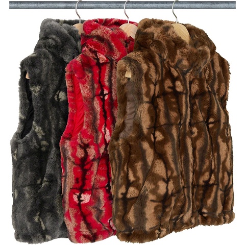 Supreme Faux Fur Hooded Vest - Colorway