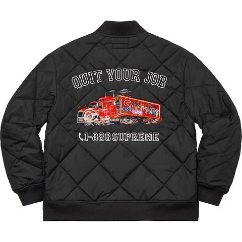 Supreme Quit Your Job Quilted Work Jacket - Colorway