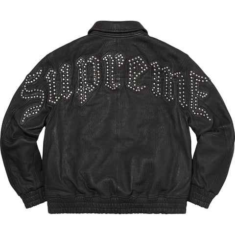 Pebbled Leather Varsity Jacket - fall/winter 2021 - Supreme