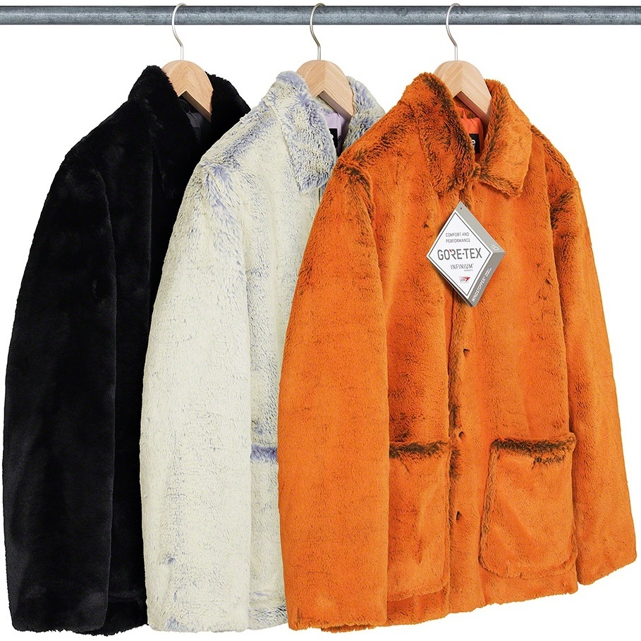 2-Tone Faux Fur Shop Coat - SupremeCommunity