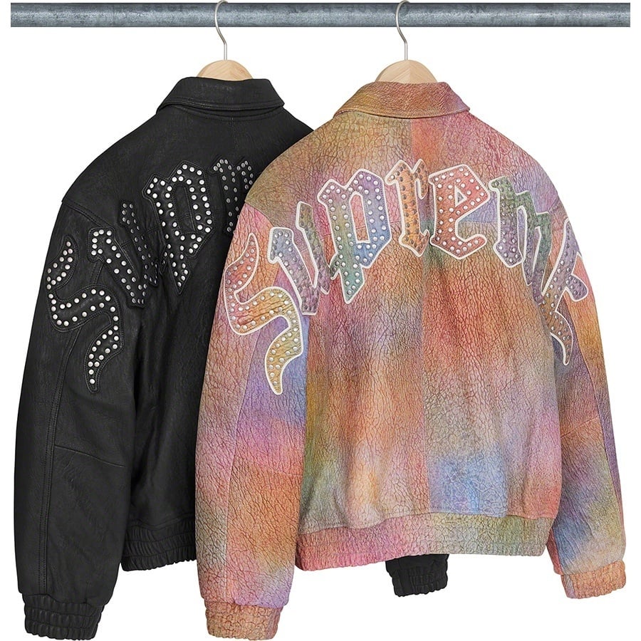 Pebbled Leather Varsity Jacket - fall/winter 2021 - Supreme