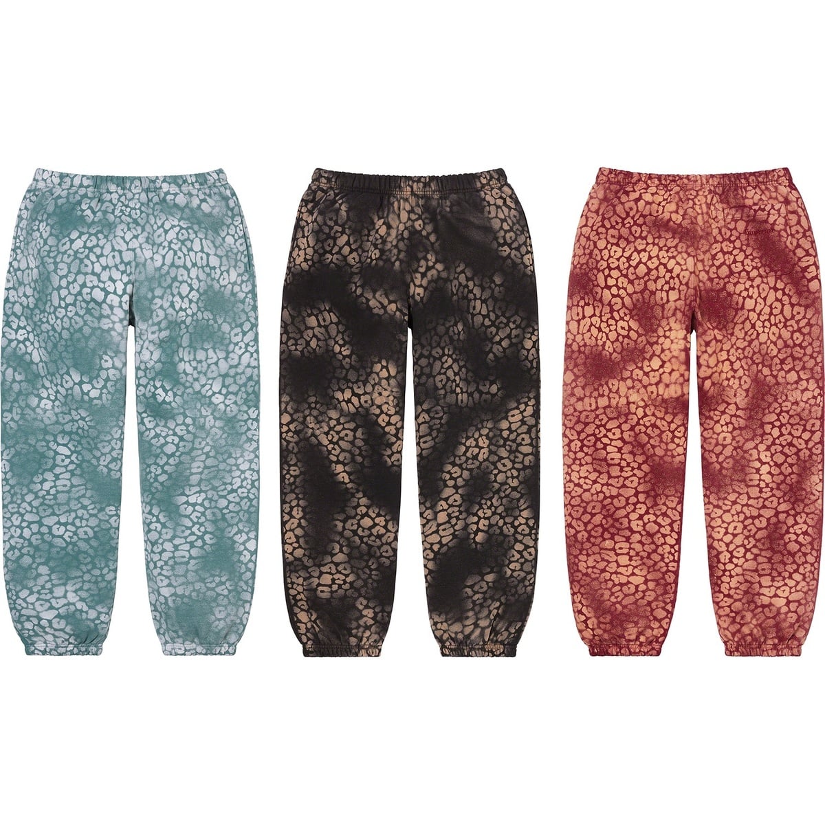 Supreme Bleached Leopard Sweatpant (fall/winter 2021) - $188.00