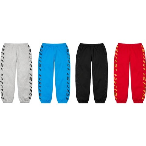 Supreme Raised Embroidery Sweatpant - $148.00