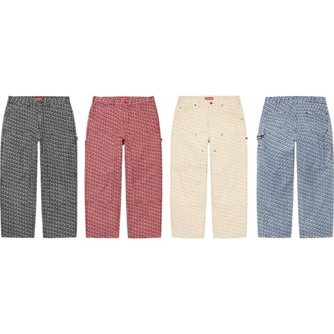 パンツ Monogram Double Knee Denim Painter Pant Monogram Double Knee Denim Painter Pant - Supreme