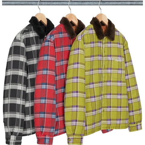 Faux Fur Collar Flannel Shirt - fall/winter 2021 - Supreme