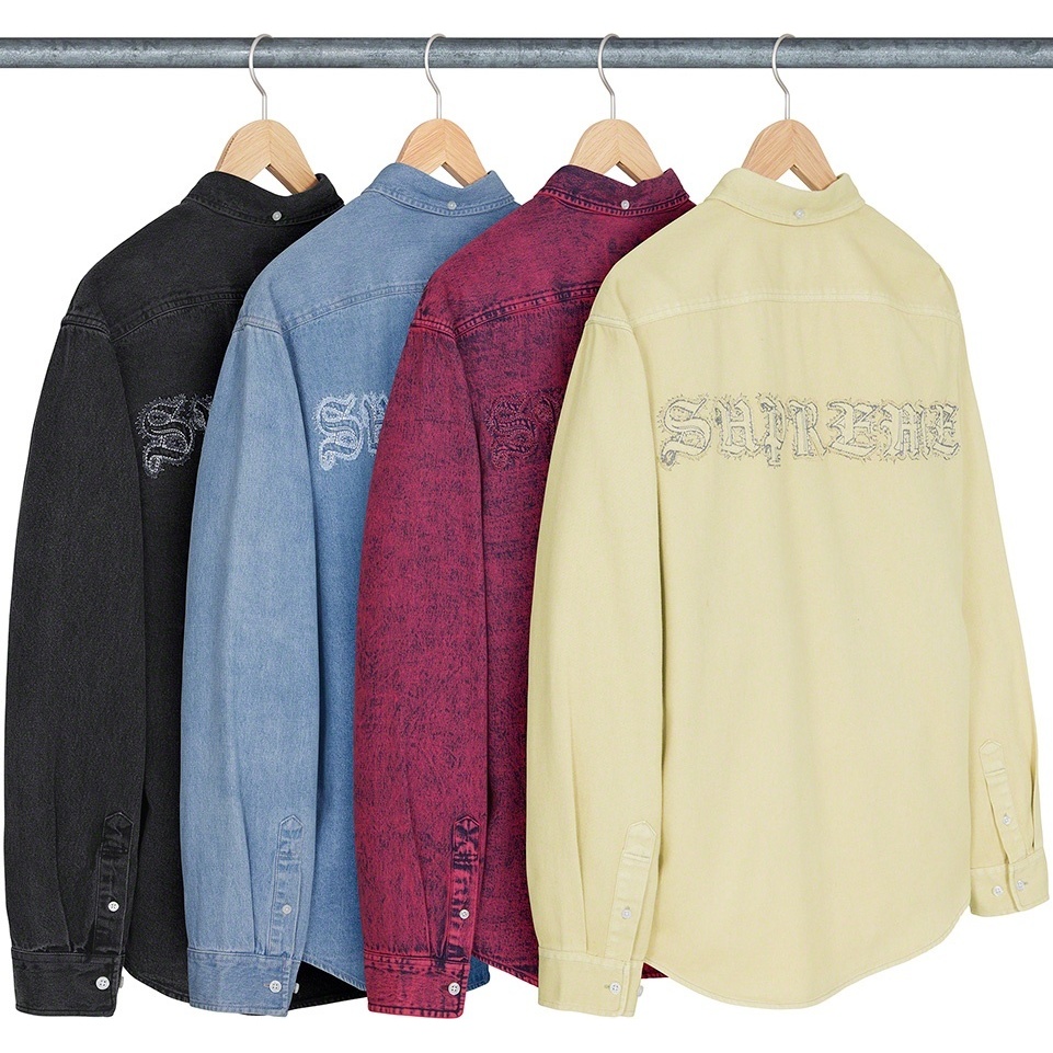 Appliqué Denim Shirt - fall/winter 2021 - Supreme