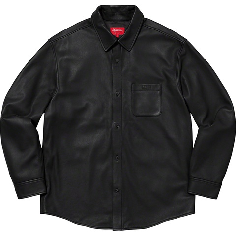 Supreme Leather Shirt シュプリーム レザー シャツ Leather Shirt - fall/winter 2021 - Supreme