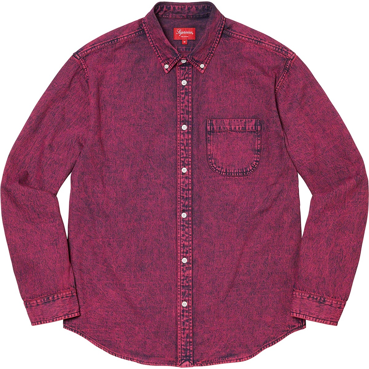 Supreme Appliqué Denim Shirt (FW21) - $138