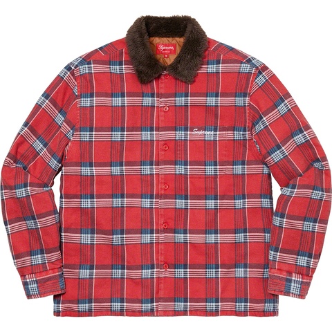 Faux Fur Collar Flannel Shirt - fall/winter 2021 - Supreme
