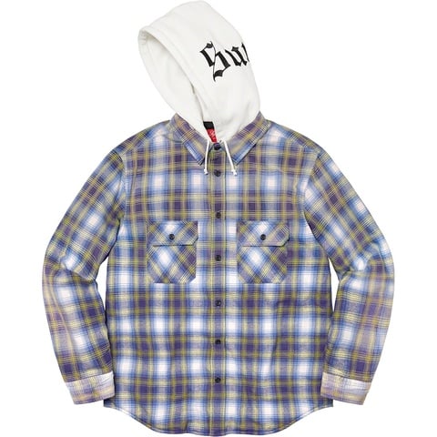 Hooded Flannel Zip Up Shirt - fall/winter 2021 - Supreme