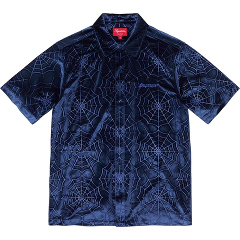 Supreme Spider Web Velvet S/S Shirt - Colorway