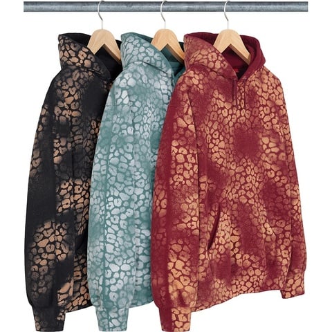 Supreme Bleached Leopard Hooded Sweatshirt - $188.00