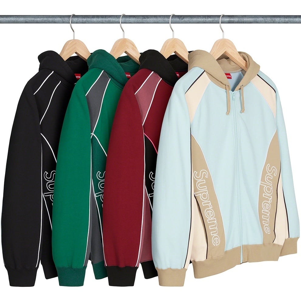 トップス Supreme Track Paneled Zip Up Hooded Track Paneled Zip Up Hooded Sweatshirt - Supreme