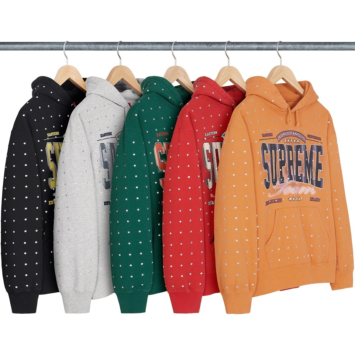 Rhinestone Hooded Sweatshirt - fall/winter 2021 - Supreme