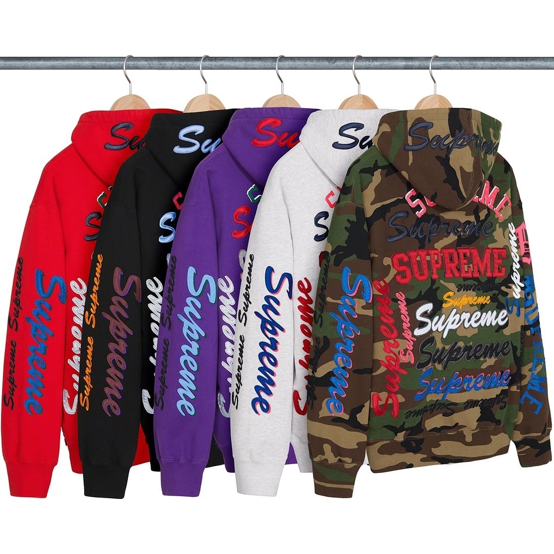 Multi Logo Hooded Sweatshirt - fall/winter 2021 - Supreme