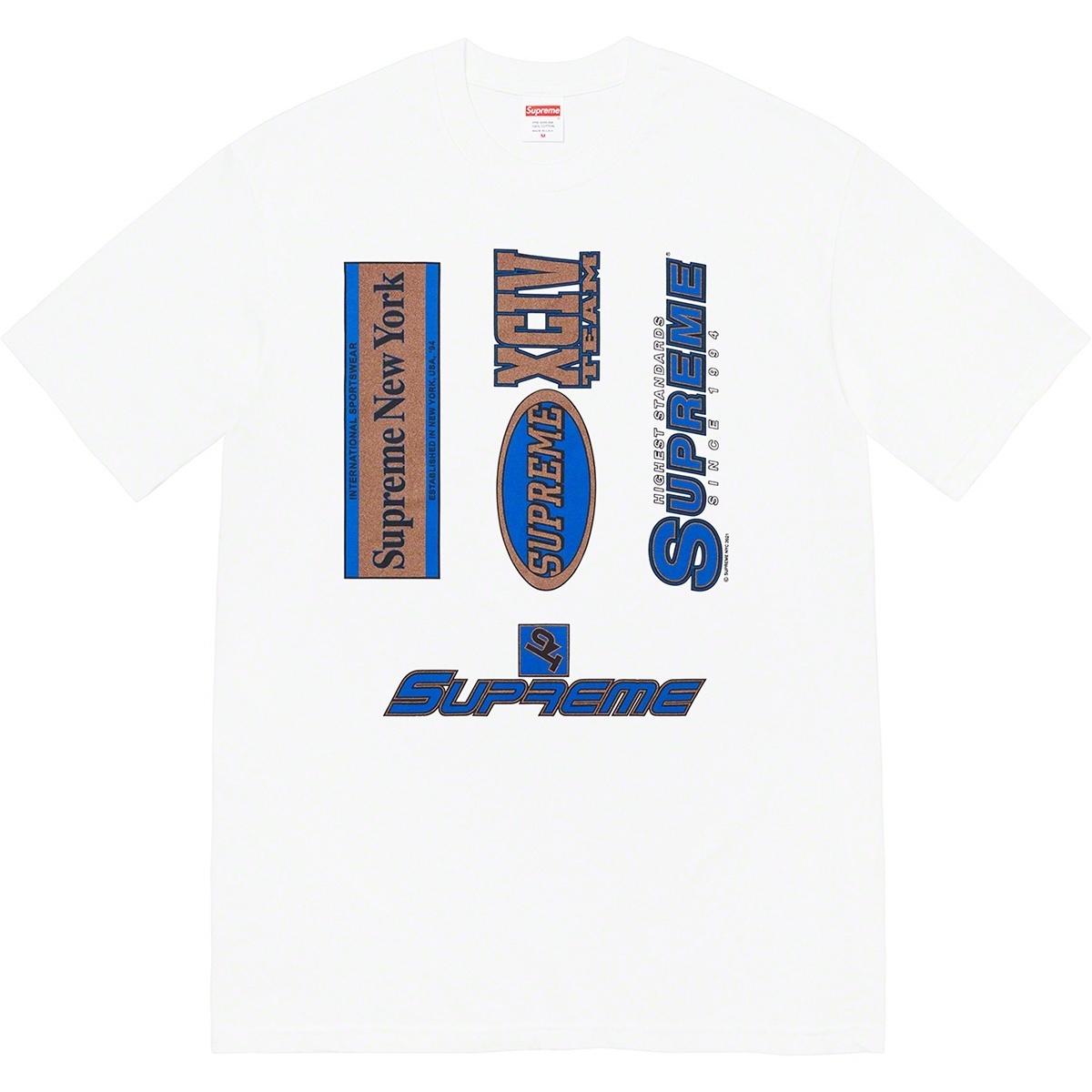 Supreme Multi Logos Tee (fall/winter 2021) - $38.00